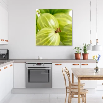 Leinwandbild, Stachelbeeren Obst Leinwandbild, Stachelbeeren Obst