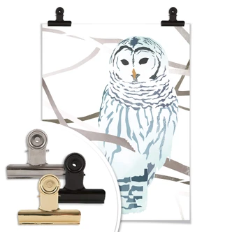 Poster Goed Blauw - de Sneeuwuil 