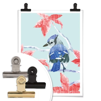 Poster Goed Blauw - Ice Bird 