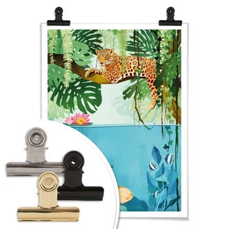 Poster Goed Blauw - Tiger in jungle 