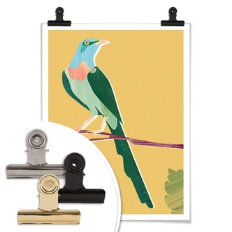 Poster Goed Blauw - Tropischer Vogel 