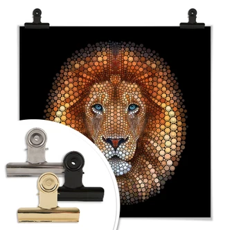 Poster Ben Heine - Circlism: Lion 