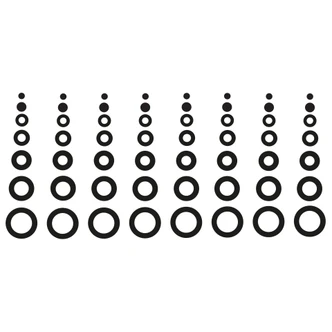 Sticker mural - Rangées de Cercles 