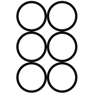 Sticker mural - 6 Cercles 