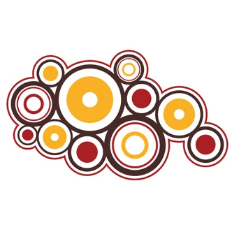 Anelli rétro arancioni 