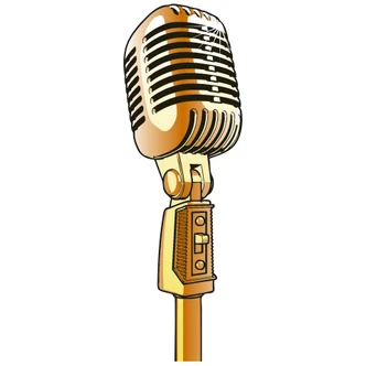 Retro Microphone Wall sticker 
