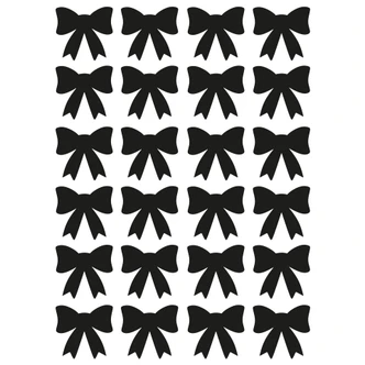 Wall sticker set bows 