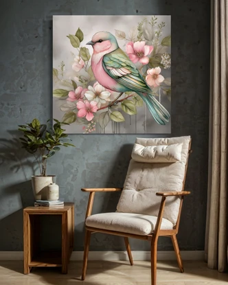 Leinwandbild Tiere Vintage Vogel 