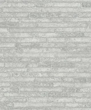Vliesbehang steeneffect modern in grijs  