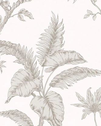 Vliestapete Floral Natur in Beige  