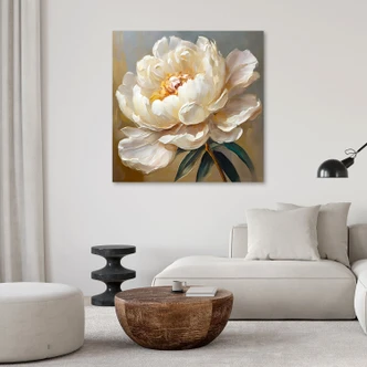 Leinwandbild, Pfingstrose auf Leinwand gedruckt 