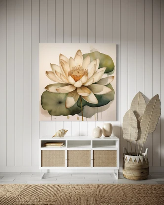 Leinwandbild Blumen Blätter Botanik 