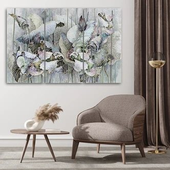 Leinwandbild 3 teilig, Saint Lotos Blumen 