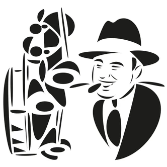 Sticker mural - Al Capone 