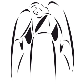 Adesivo murale - Angelo custode 