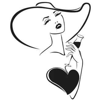 Adesivo murale - Diva in Love 