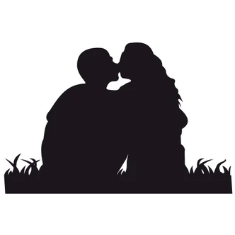Kissing Couple 1 Wall sticker 
