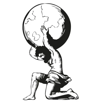 Sticker mural - Atlas 