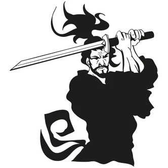 Sticker mural - Samouraï 