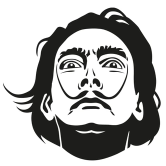 Sticker mural - Dali 