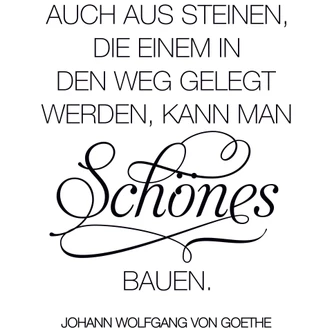 Wandtattoo Auch aus Steinen... 2 