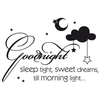 Wandtattoo Goodnight sleep tight... 