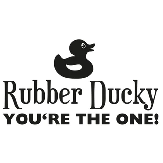 Wandtattoo Rubber Ducky 
