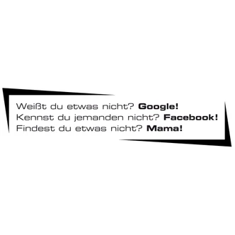 Wandtattoo Google Facebook Mama 