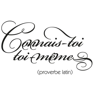 Wandtattoo Connais-toi toi-même 