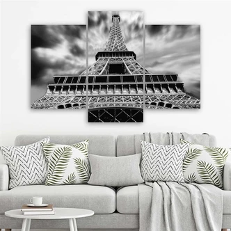 Leinwandbild 3-teilig, Eiffelturm Paris Stadt 