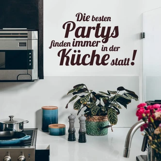 Wandtattoo Die besten Partys… 