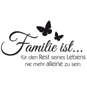 Wandtattoo Familie ist... 