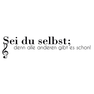 Wandtattoo Sei du selbst... 02 