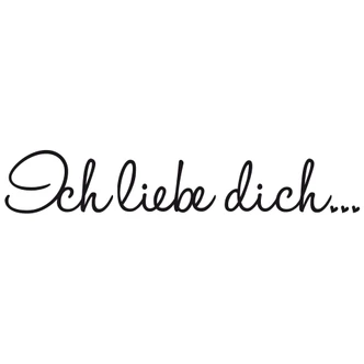 Wallsticker - Ich liebe dich 02 Wallsticker - Ich liebe dich 02