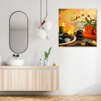 Leinwandbild, Spa Zen Stones Orient 