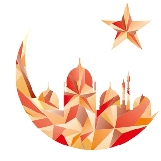 Muursticker Arabische Nacht Mozaiek 