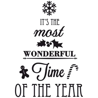 It\'s the most wonderful time Wall sticker 