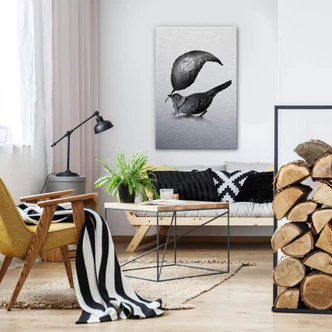 Dibond Schilderij met zilver effect Nicebleed - the Messenger 