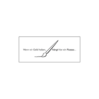Wandtattoo Wenn wir Geld haben... 
