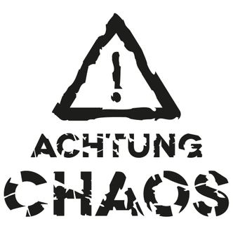 Wandtattoo Achtung Chaos 