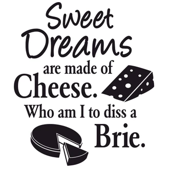 Cheese Dreams wallsticker 