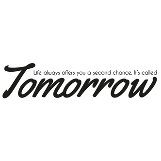 Adesivo murale - Tomorrow 