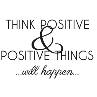 Adesivo murale - think positive... 