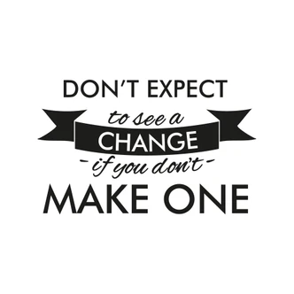 Adesivo murale - don't expect... 