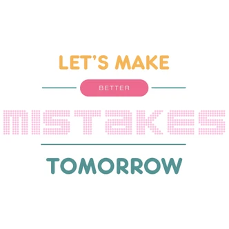 Adesivo murale - mistakes 