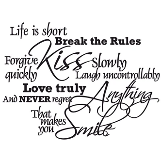 Life is short... Wall sticker 