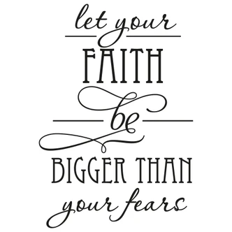 Wandtattoo Let your Faith... 