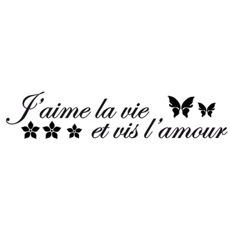 Adesivo murale - J'aime la vie... 
