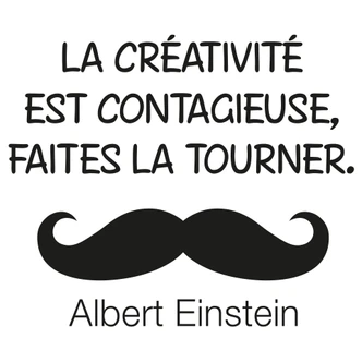 Adesivo murale - La créativité est contagieuse... 02 