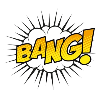 Adesivo murale - espressione di suono dei fumetti - BANG 